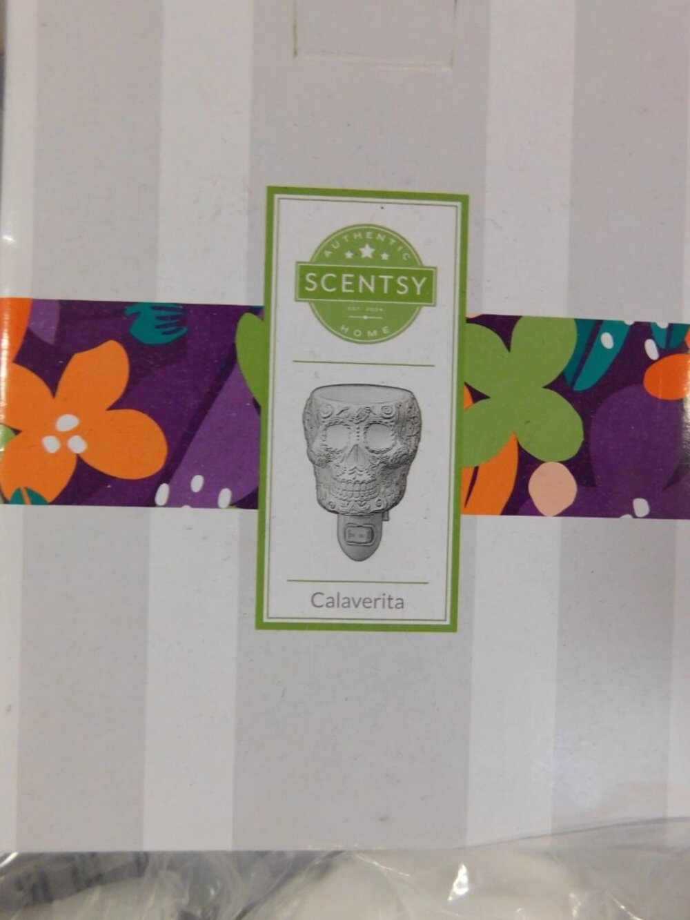Scentsy Mini Warmer Calaverita Sugar Skull Day Of The Dead Halloween NIB
